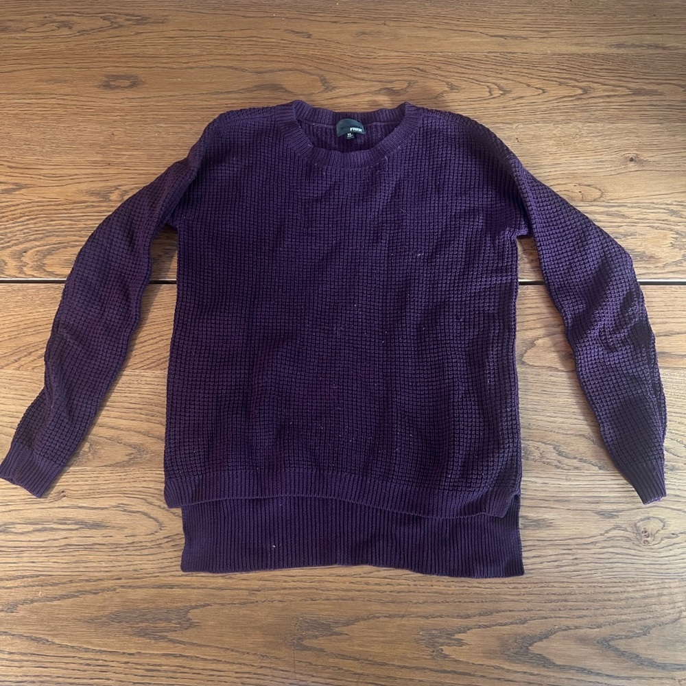 Aritzia Wilfred Free Dark Purple Sweater